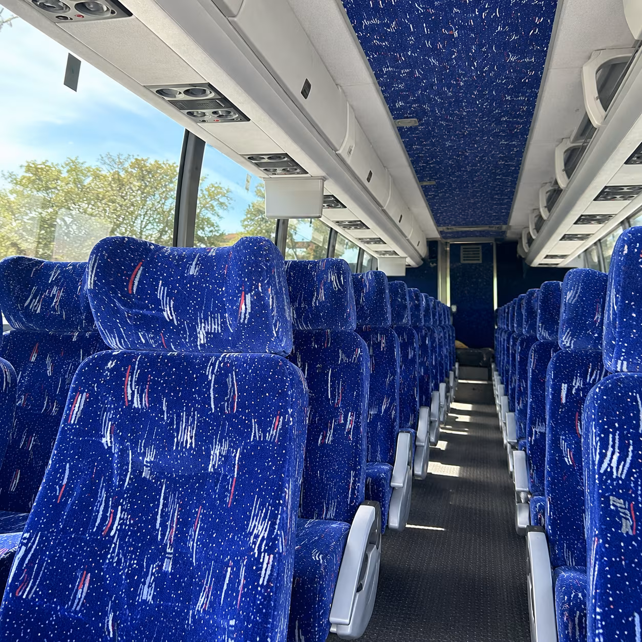 leander charter bus rental inside